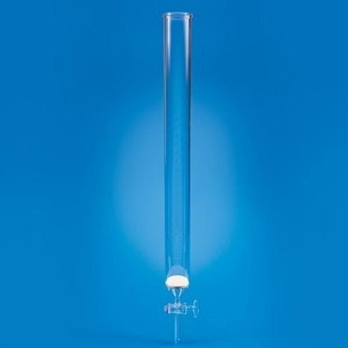 CHROMATOGRAPHY COLUMN WITH SINTERED DISC, GLASS STOPCOCK